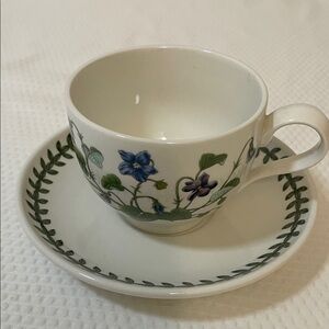 Portmeirion Botanic Garden “Sweet Violet” 6oz Tea cup with Saucer.